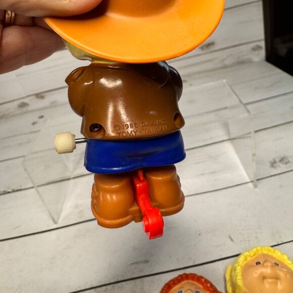 Tomy Cabbage Patch Kids Wind-Up Toy Lot of 4 1986 Vintage Baby Figures Taiwan - Picture 7 of 8